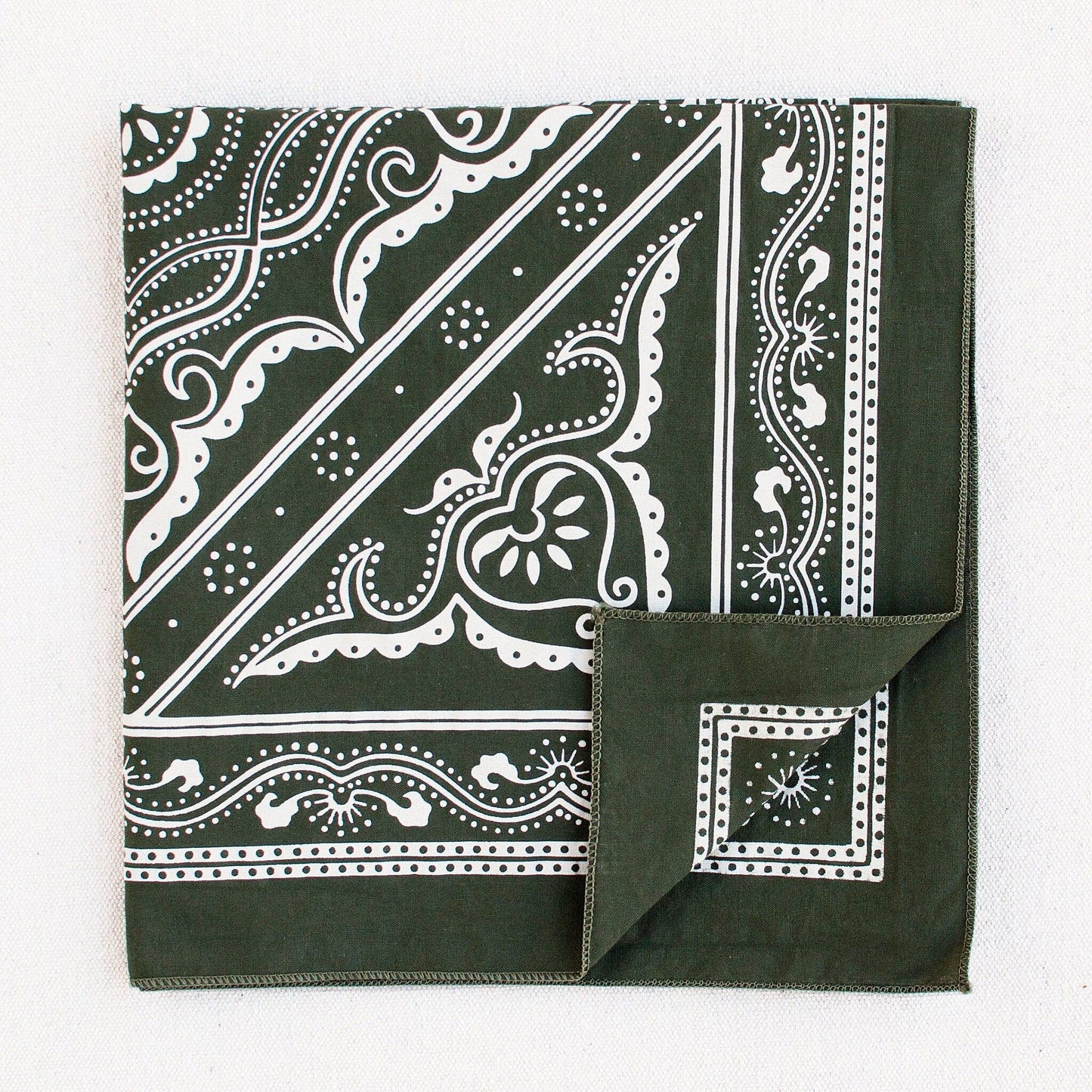 Western Bandana- Olive’