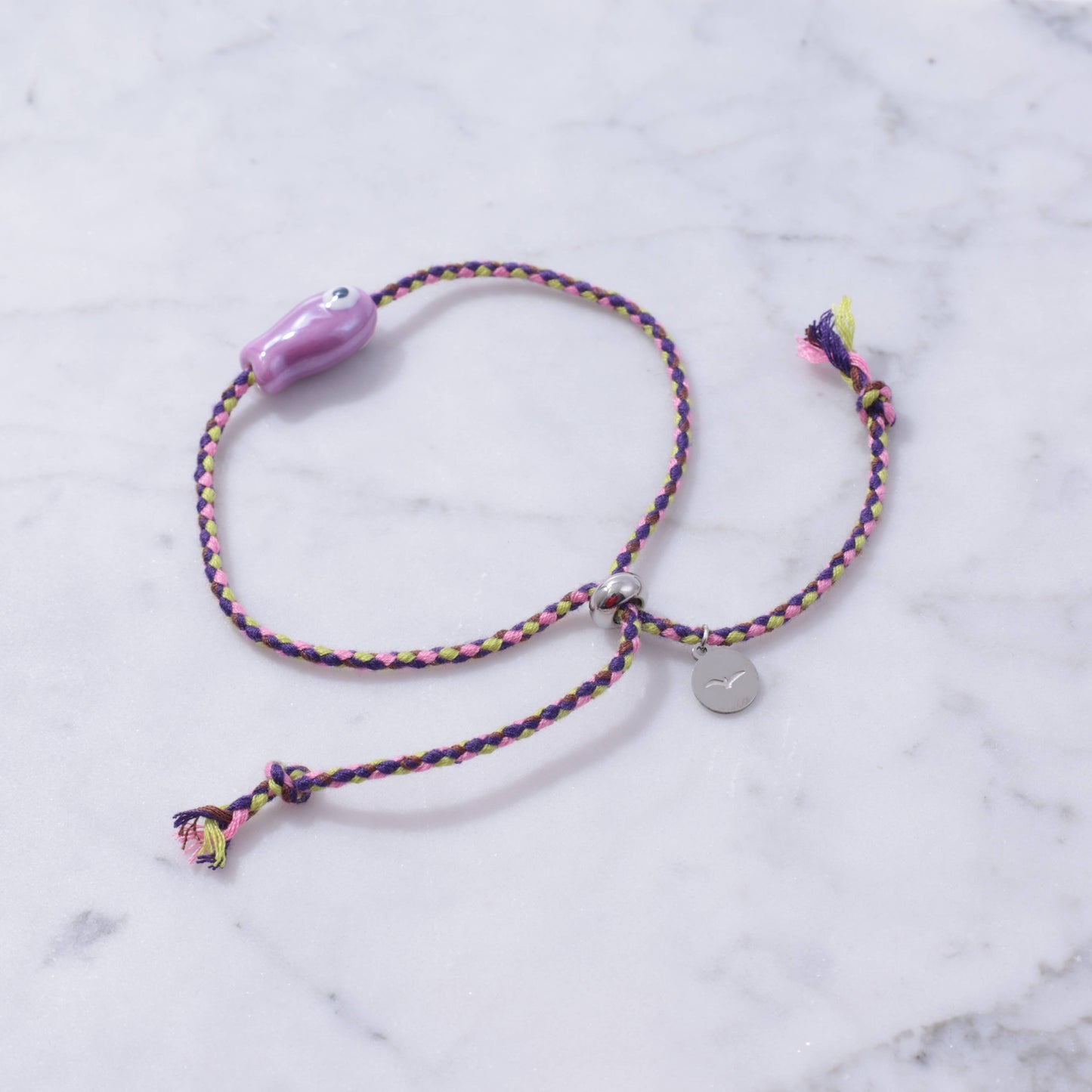 Sailor String Good Luck Fish Bracelet Trending : Lime Fish/Old Town String