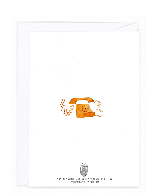Miss you, Call me Greeting Card