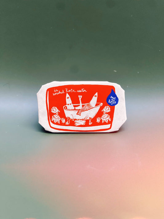 Tinned Fish Candle - Smoked Rose Water Handmade Soy Wax
