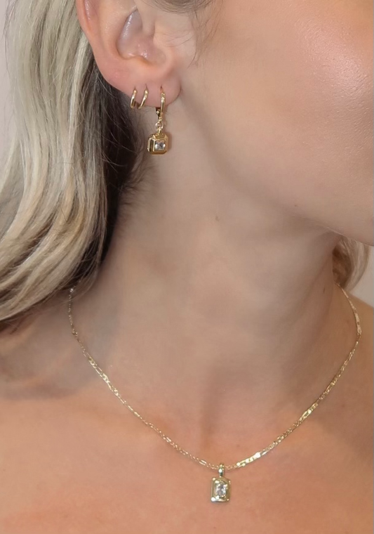 Bardot Earrings - Diamond