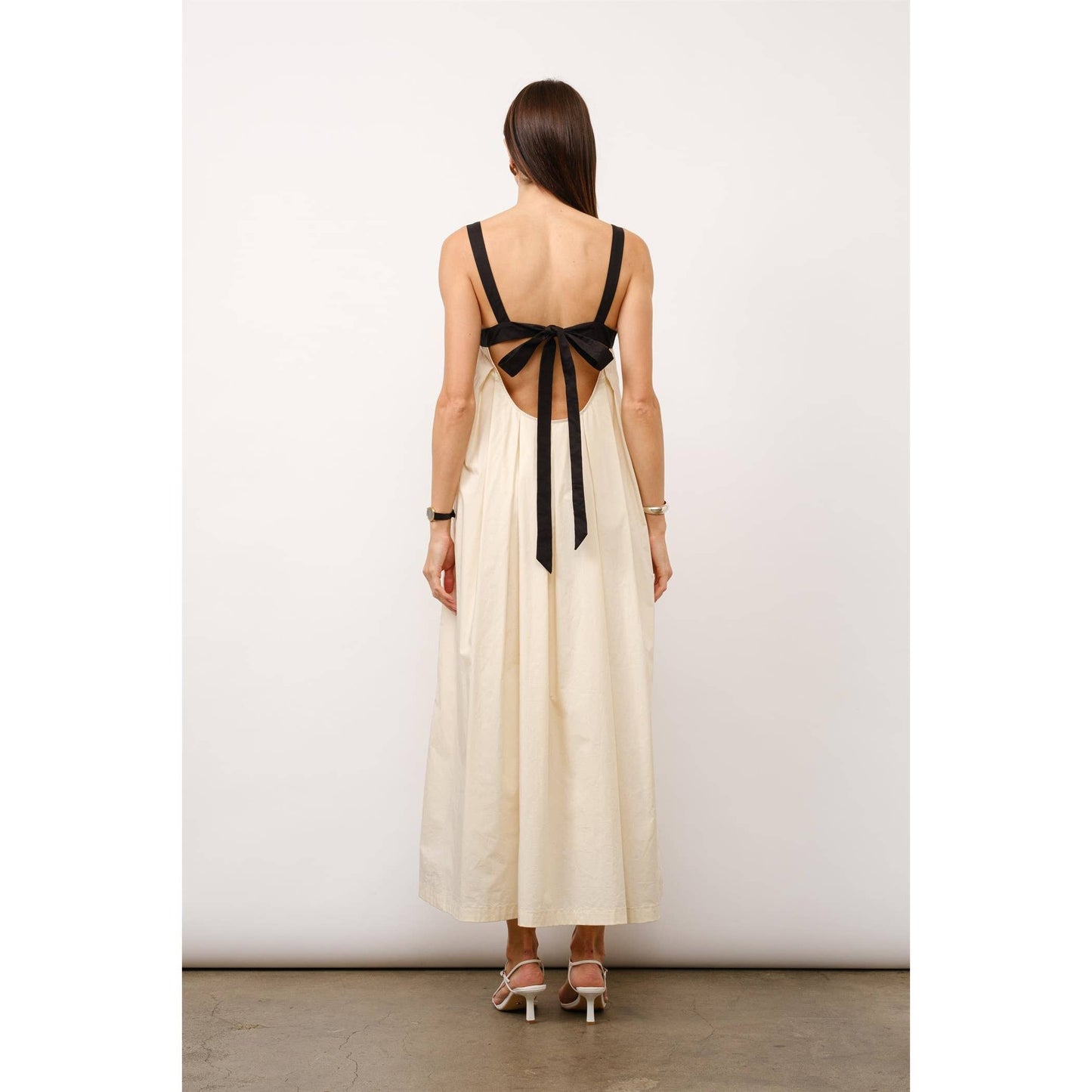 Amelia Box Pleat Maxi Dress