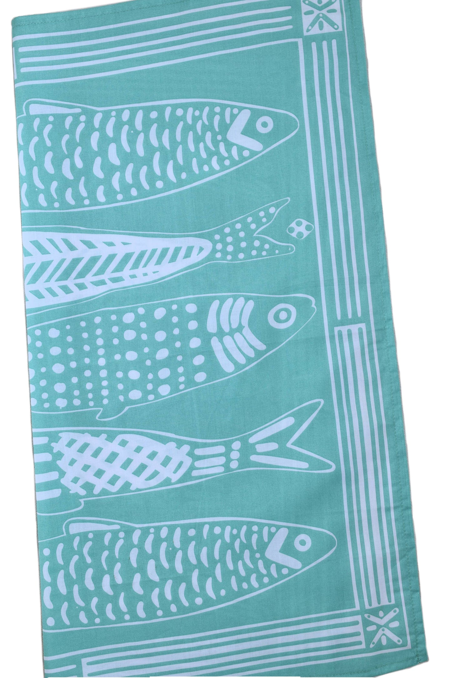 Sardine Bandana - 100% Cotton - Nautical Print - Hanky Ascot