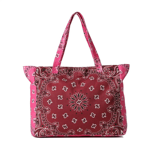 Bandana Print Canvas Tote