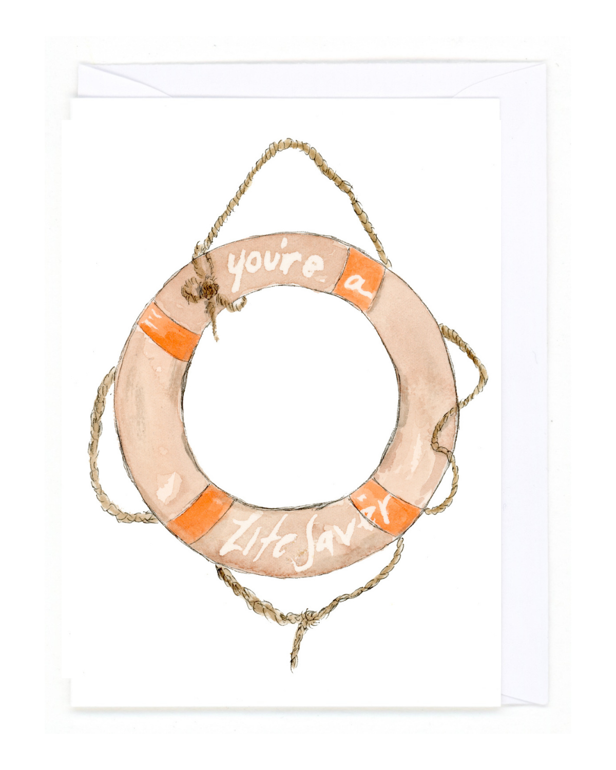 Lifesaver Greeting Card | Blank Card
