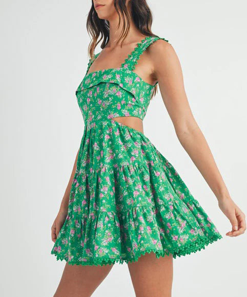girlhomeshops-Floral Resort Dressgh6149 main image 1