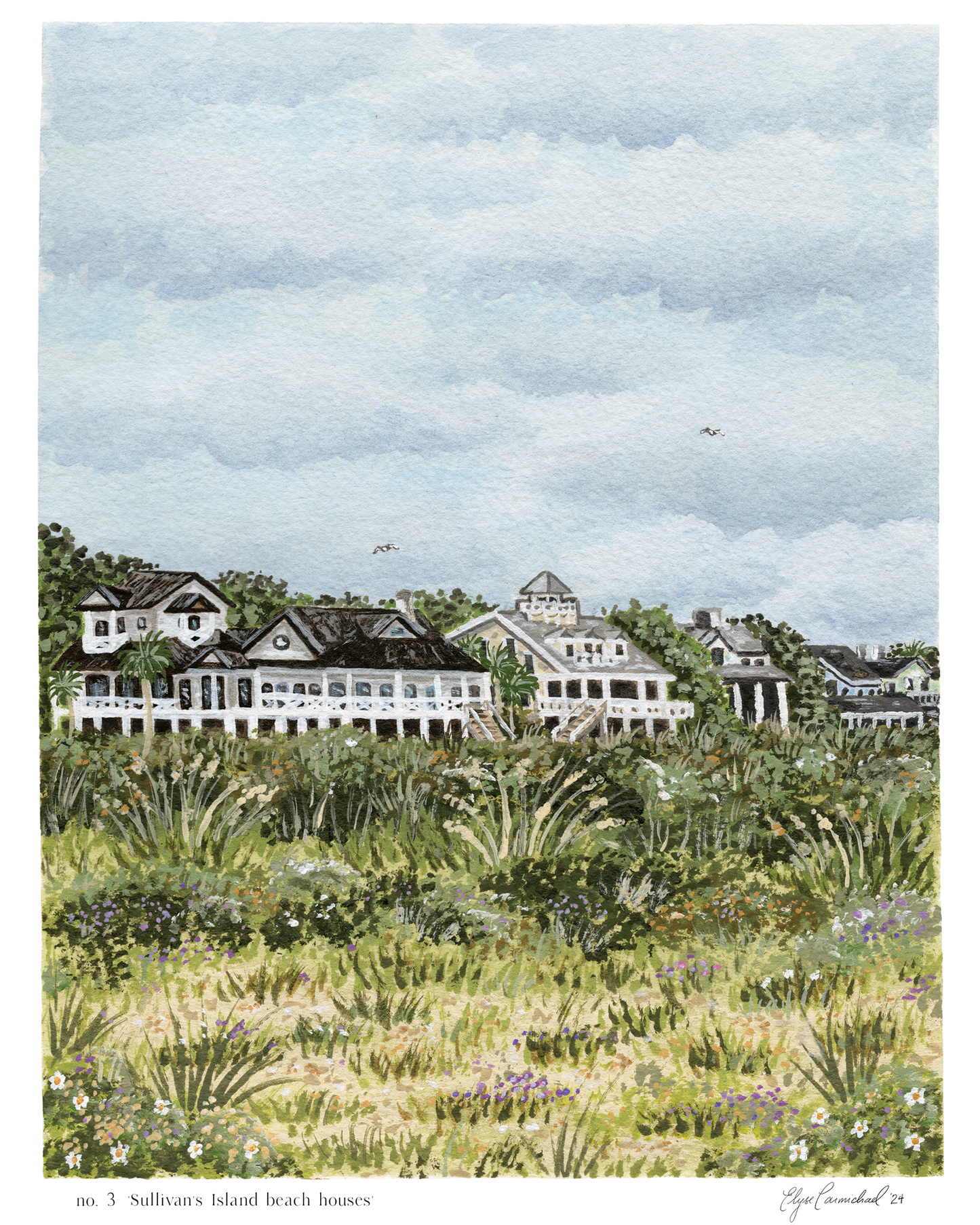 No. 3 'Sullivan's Island beach houses' print