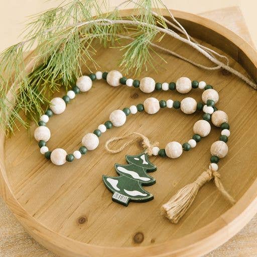 Christmas Tree Wood Garland