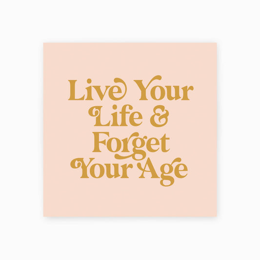 Small Double-sided Match Box: Life Your Life Birthday Match