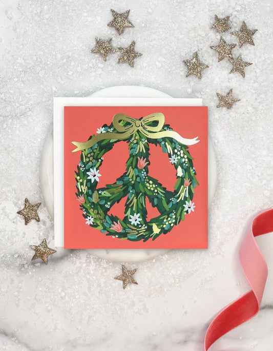 Peace Wreath Card - Boxed Set of 8