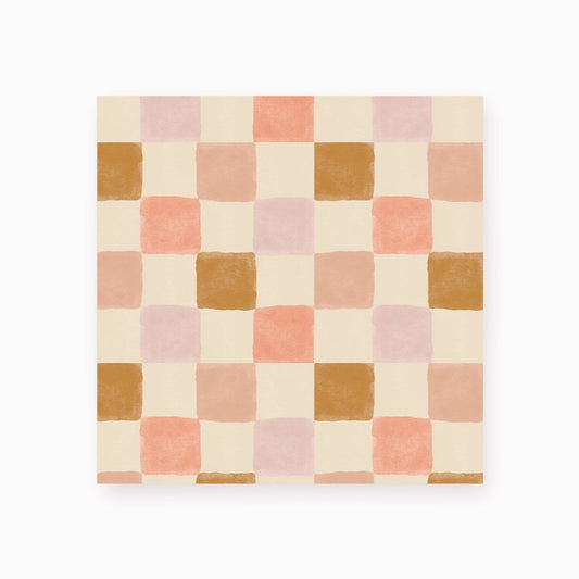 Chunky Match Box: Painted Checkered Pattern