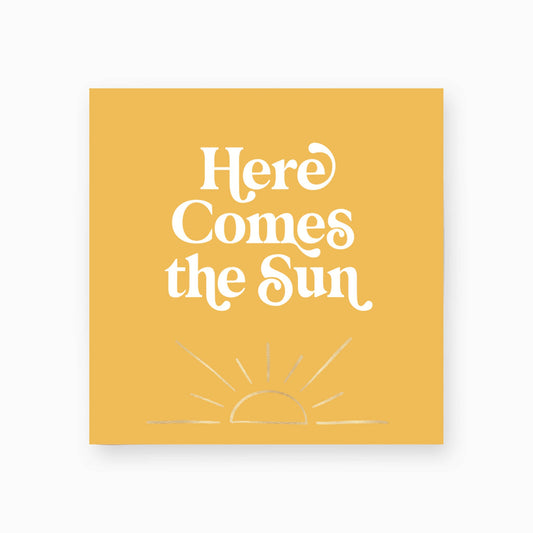 Small Double-sided Match Box: Here Comes the Sun