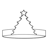 Color Your Own Tree Crown Decoration | Christmas Craft