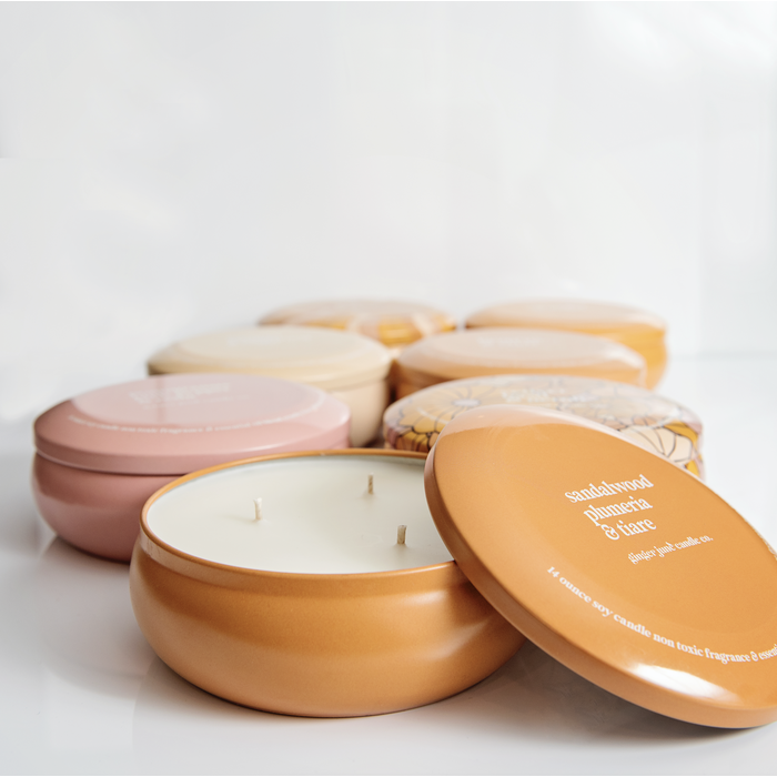 Nude Tin: Coconut Sandalwood + Cedar