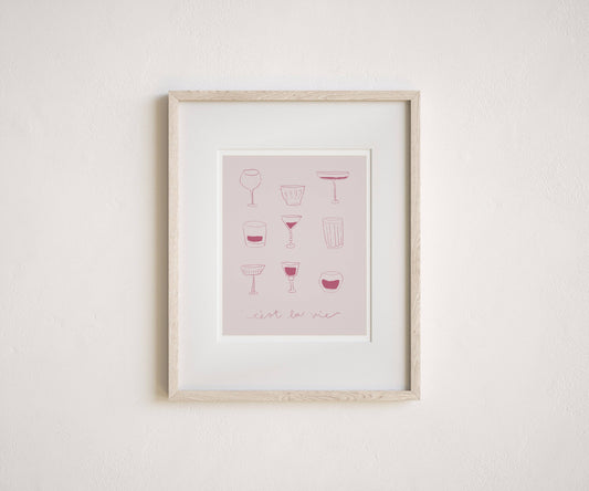 Drinkware Print: 16x20"