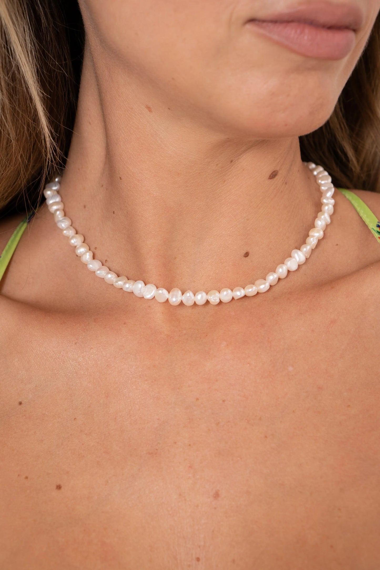 Half Moon Pearl Necklace